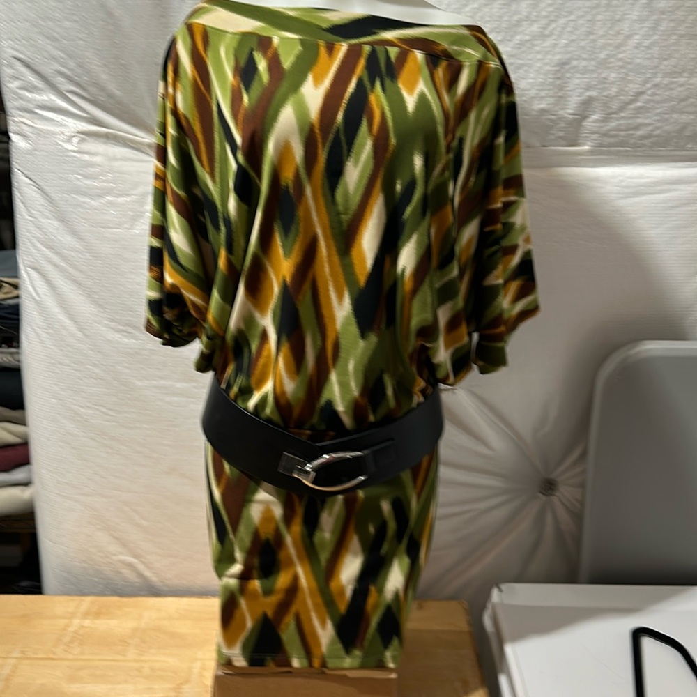 Stylish Geometric Print Dress